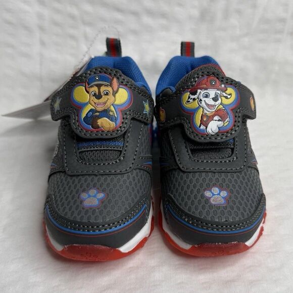 Paw Patrol Baby Toddler Boy Light Up Athletic Sneakers Size 5c Kids Shoes - Picture 5 of 12